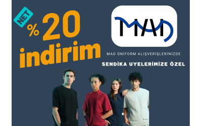 MAD ÜNİFORMLA YÜZDE 20 ANLAŞMA